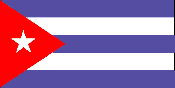Den kubanska flaggan, klicka på flaggan för att få upp en faktaruta om den.