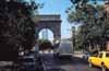 Washington Square, in the arch the twintowers are visible